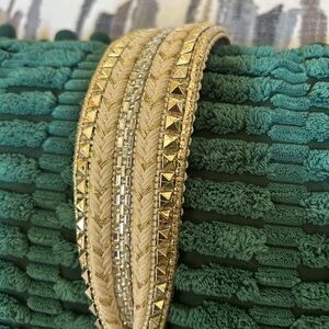 Gold and Cream Embellished Headband